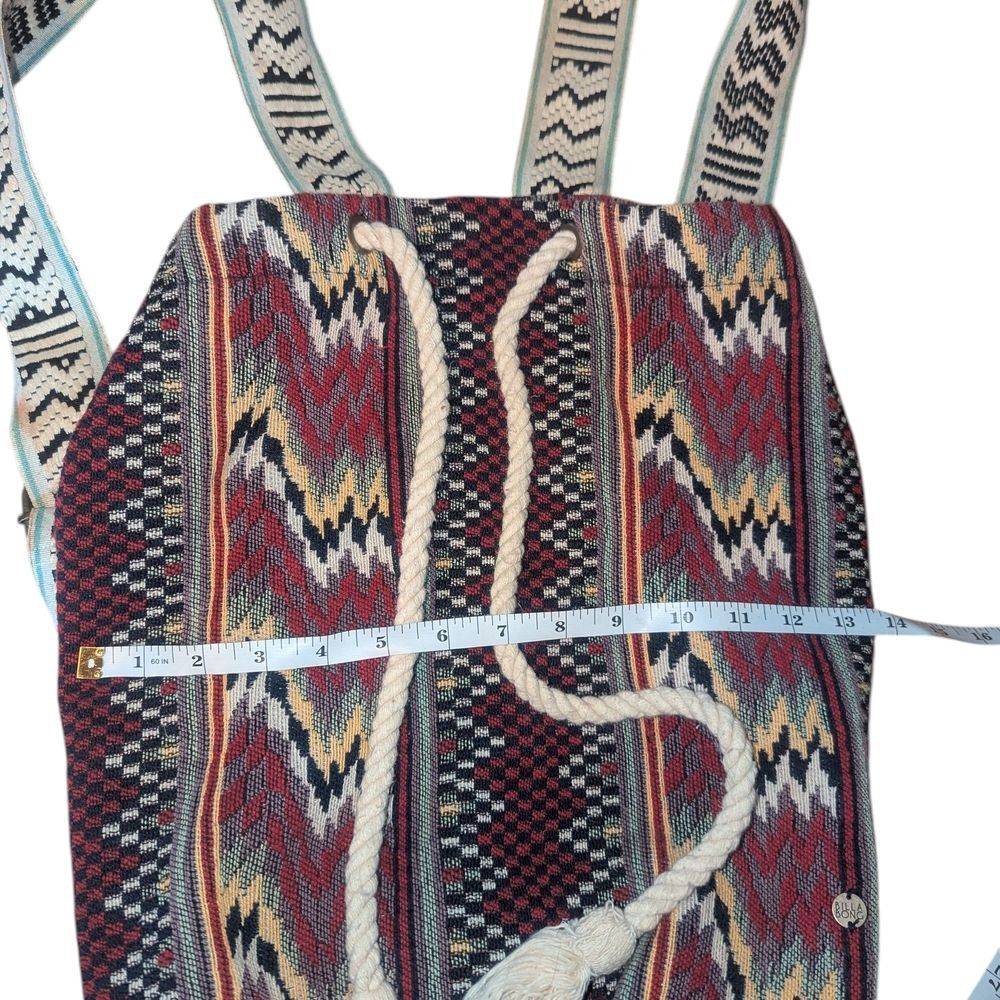 Billabong Zigzag Patterned Backpack With Adjustab… - image 3